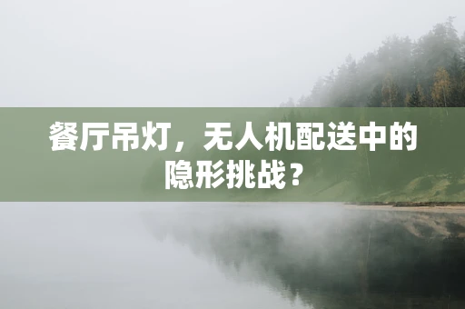 餐厅吊灯，无人机配送中的隐形挑战？