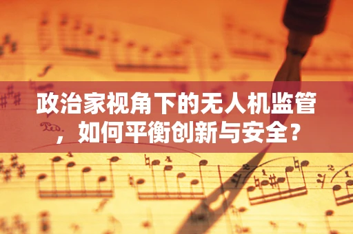 政治家视角下的无人机监管，如何平衡创新与安全？