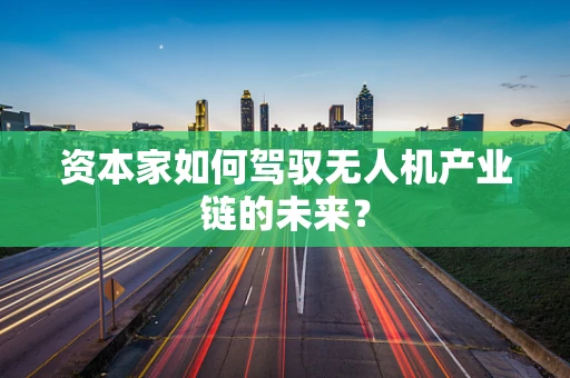 资本家如何驾驭无人机产业链的未来？