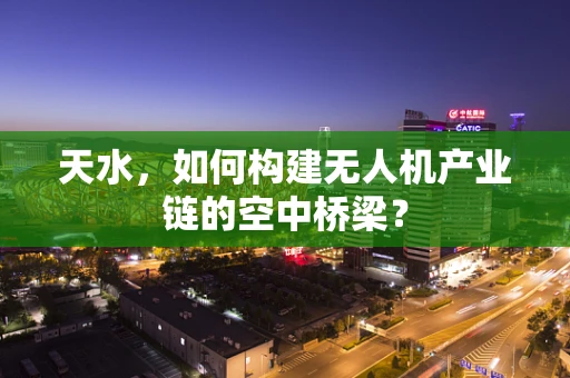 天水，如何构建无人机产业链的空中桥梁？
