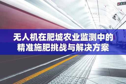 无人机在肥城农业监测中的精准施肥挑战与解决方案