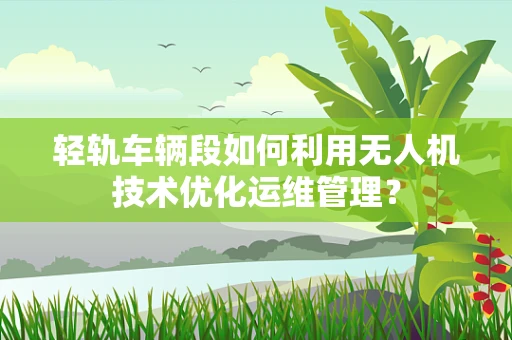 轻轨车辆段如何利用无人机技术优化运维管理？
