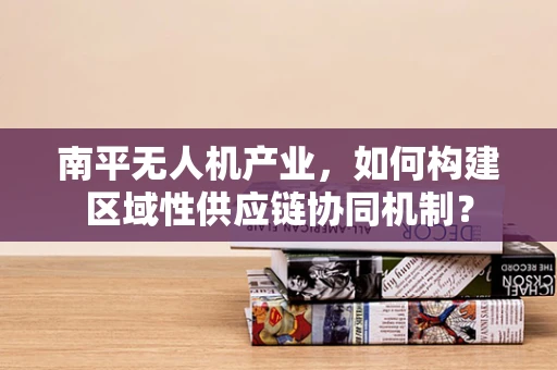 南平无人机产业，如何构建区域性供应链协同机制？