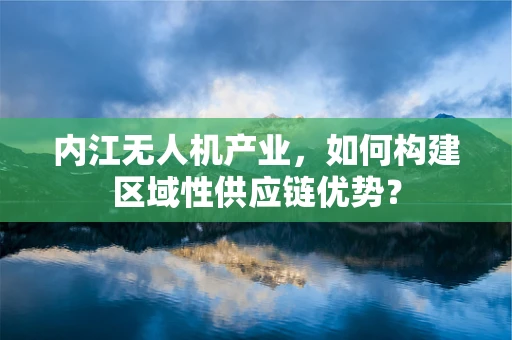 内江无人机产业，如何构建区域性供应链优势？