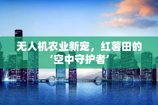 无人机农业新宠，红薯田的‘空中守护者’