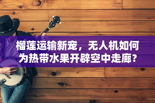 榴莲运输新宠，无人机如何为热带水果开辟空中走廊？