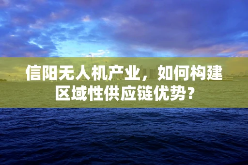 信阳无人机产业，如何构建区域性供应链优势？