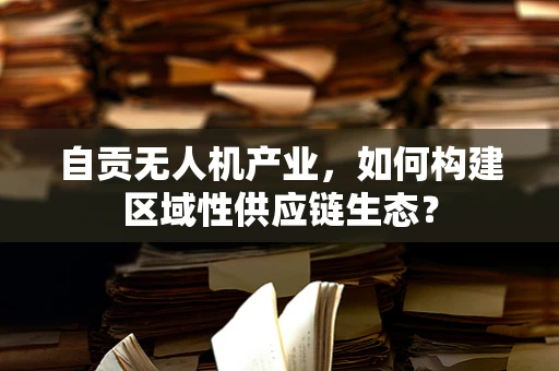 自贡无人机产业，如何构建区域性供应链生态？