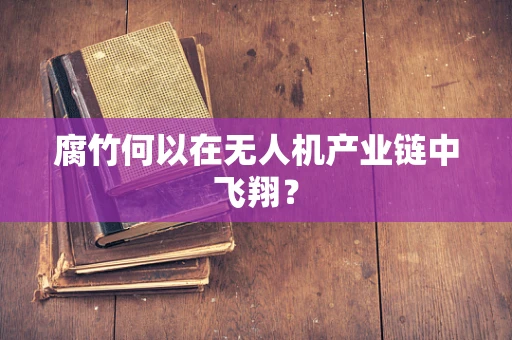 腐竹何以在无人机产业链中飞翔？