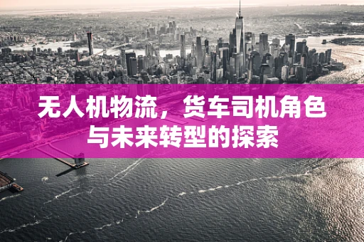 无人机物流，货车司机角色与未来转型的探索