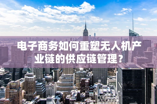 电子商务如何重塑无人机产业链的供应链管理？