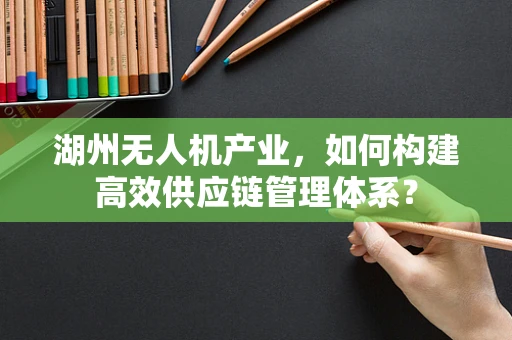 湖州无人机产业，如何构建高效供应链管理体系？