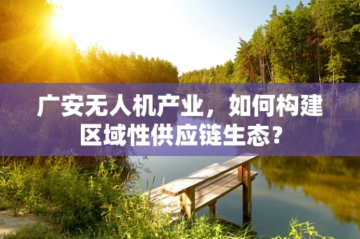 广安无人机产业，如何构建区域性供应链生态？