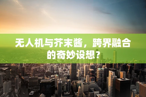 无人机与芥末酱，跨界融合的奇妙设想？