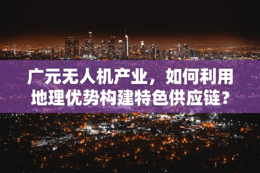 广元无人机产业，如何利用地理优势构建特色供应链？