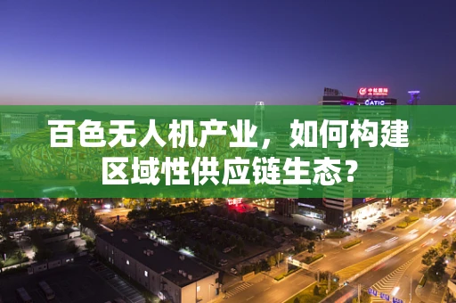 百色无人机产业，如何构建区域性供应链生态？