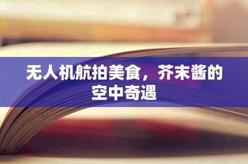 无人机航拍美食，芥末酱的空中奇遇