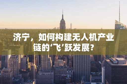 济宁，如何构建无人机产业链的‘飞’跃发展？