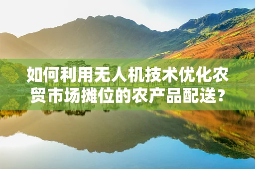 如何利用无人机技术优化农贸市场摊位的农产品配送？