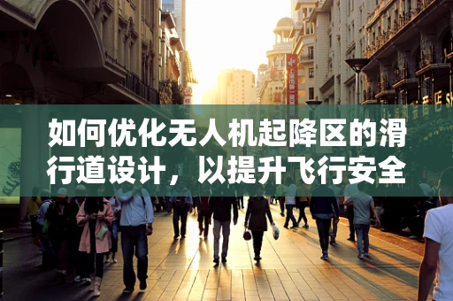 如何优化无人机起降区的滑行道设计，以提升飞行安全与效率？