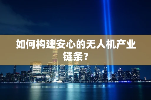 如何构建安心的无人机产业链条？