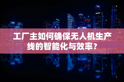 工厂主如何确保无人机生产线的智能化与效率？