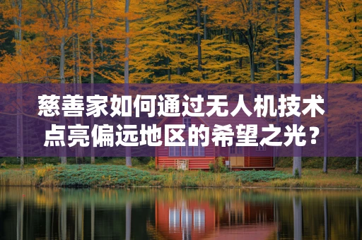 慈善家如何通过无人机技术点亮偏远地区的希望之光？