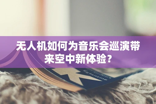 无人机如何为音乐会巡演带来空中新体验？