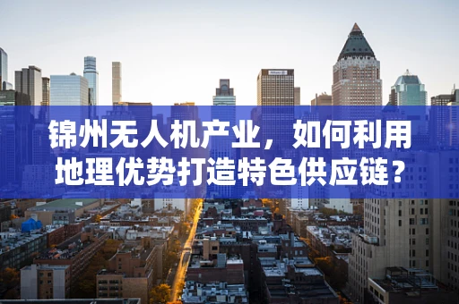锦州无人机产业，如何利用地理优势打造特色供应链？