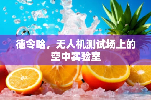 德令哈，无人机测试场上的空中实验室
