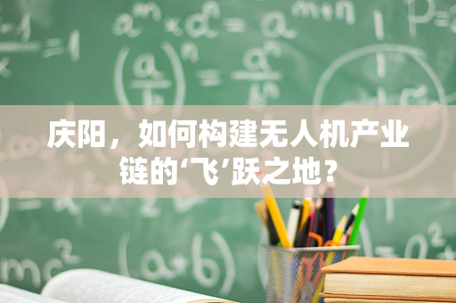 庆阳，如何构建无人机产业链的‘飞’跃之地？