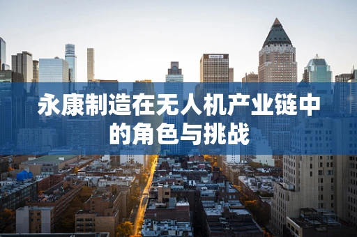 永康制造在无人机产业链中的角色与挑战