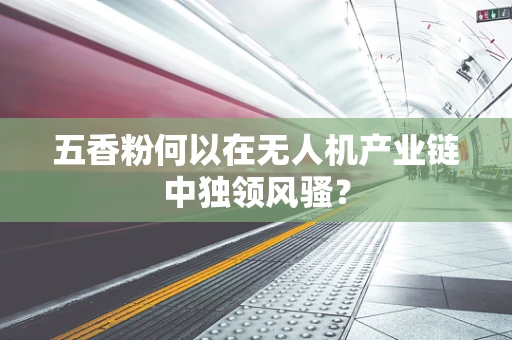 五香粉何以在无人机产业链中独领风骚？