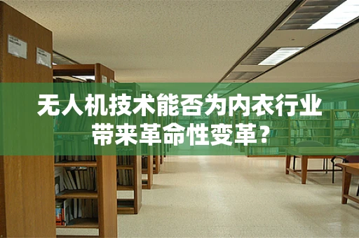 无人机技术能否为内衣行业带来革命性变革？