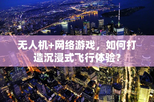 无人机+网络游戏，如何打造沉浸式飞行体验？