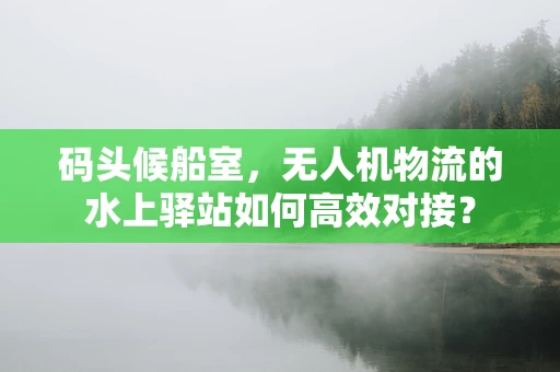 码头候船室，无人机物流的水上驿站如何高效对接？