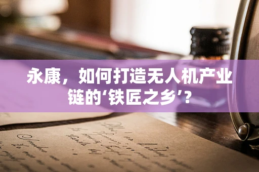 永康，如何打造无人机产业链的‘铁匠之乡’？