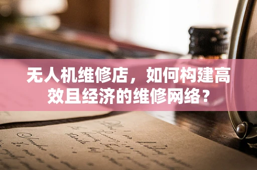 无人机维修店，如何构建高效且经济的维修网络？