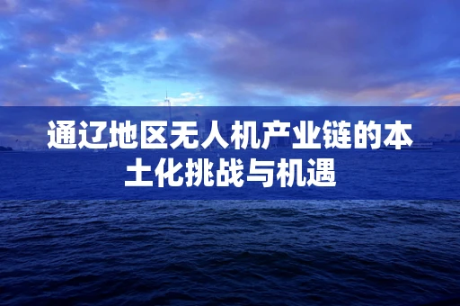通辽地区无人机产业链的本土化挑战与机遇
