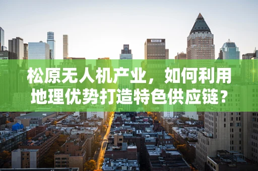 松原无人机产业，如何利用地理优势打造特色供应链？