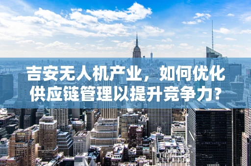 吉安无人机产业，如何优化供应链管理以提升竞争力？