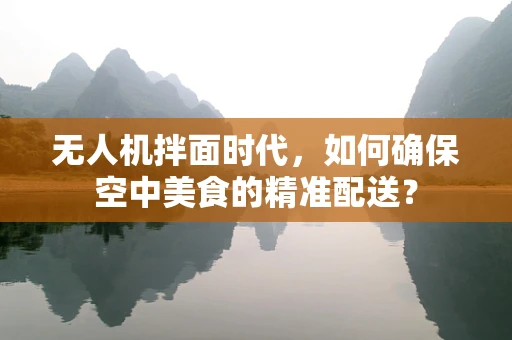无人机拌面时代，如何确保空中美食的精准配送？