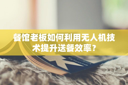 餐馆老板如何利用无人机技术提升送餐效率？