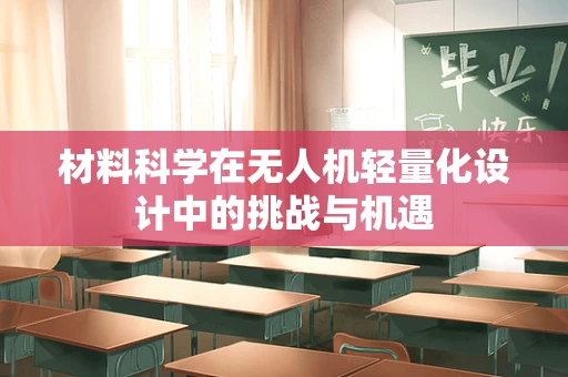 材料科学在无人机轻量化设计中的挑战与机遇