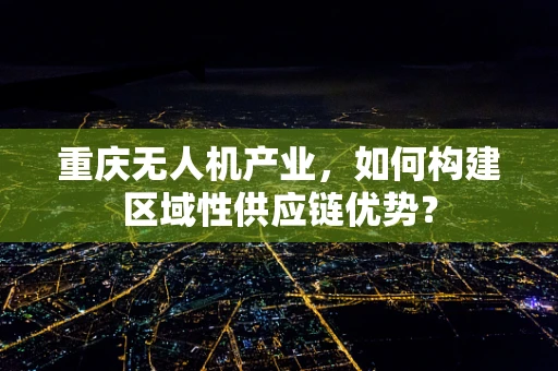 重庆无人机产业，如何构建区域性供应链优势？
