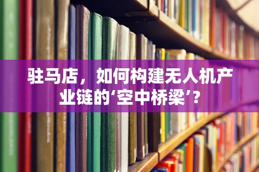驻马店，如何构建无人机产业链的‘空中桥梁’？