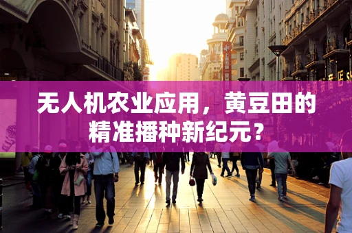 无人机农业应用，黄豆田的精准播种新纪元？