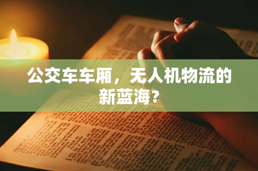 公交车车厢，无人机物流的新蓝海？