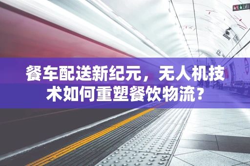餐车配送新纪元，无人机技术如何重塑餐饮物流？
