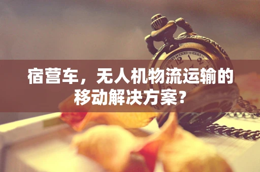 宿营车，无人机物流运输的移动解决方案？